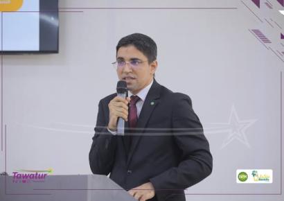 جوانب من مؤتمر صحفي عقده وزير تمكين الشباب والتشغيل والرياضة والخدمة المدنية